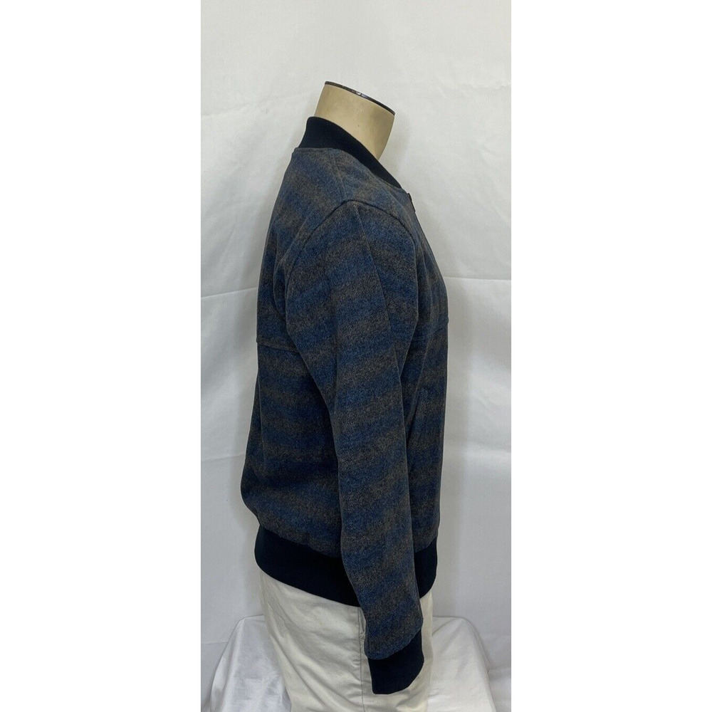 Impatient Wolves Bomber Jacket Wool Blend Polyester Lined Blue Men Size Medium - Picture 4 of 16